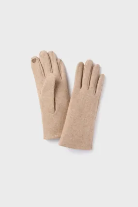 Camel Chic Plain Gloves